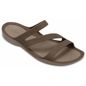 Chanclas Crocs Swiftwater™ Sandal Mujer Kaki | Mexico 0596BEXC